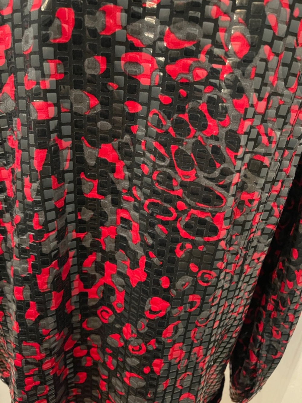 Ruby Rd. Black and Red Patterned Button-Front Shirt Jacket - Picture 7 of 7